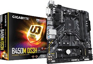 PLACA MÃE AMD GIGABYTE B450M DS3H DDR4 AM4
