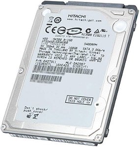 HD NOTEBOOK HITACHI 160GB 5400RPM 5K500 B-160 (SEMINOVO)