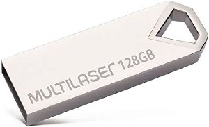 PENDRIVE MULTILASER 128GB DIAMOND USB 2.0 PD853
