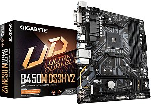 PLACA MÃE AMD GIGABYTE B450M DS3H V2 DDR4 AM4