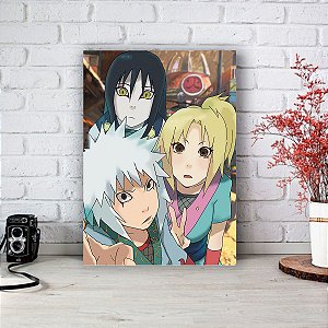 Quadro/Placa Decorativa Sannin Lendário  - Naruto
