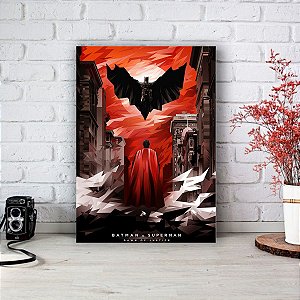 Placa Decorativa Batman vs Superman