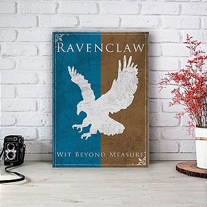Placa Decorativa Ravenclaw - Corvinal Harry Potter