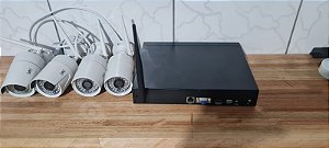 gravador de vídeos wi-fi e 4 cameras
