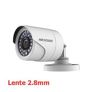 Câmera Bullet Plástica - HIKVISION (4 em 1) - HD (720P) - Lente 2.8mm - IR 20m - DS-2CE16C0T-IRPF 2.8