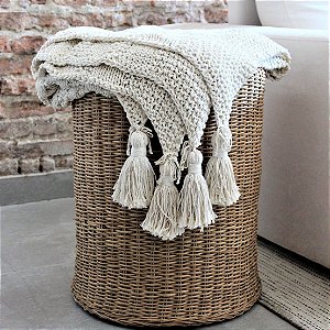 Manta Tricot Tassel