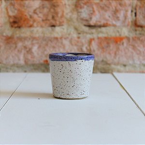 Xícara Cerâmica Azul Bleu