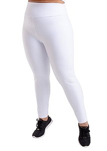 Kit 4 Calças Legging Branca Enfermagem Plus Size Em Suplex  G1/G2/G3/G4 - WOLFOX