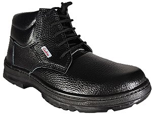 Botina Conforto Amarrar BV111-400 - PU Preta Couro Flor - C.A: 7236