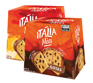 KIT COM 2 PANETTONES ITÁLIA MIA