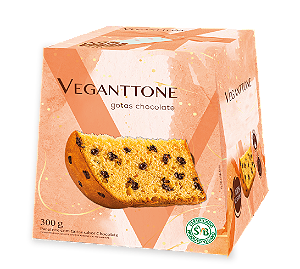 Veganttone (Panettone Gotas sabor Chocolate - 300g) - unidade