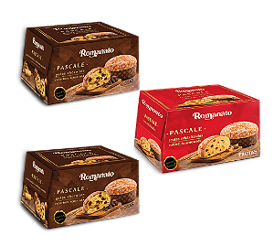 KIT COM 3 BOLOS DE PÁSCOA PASCALE ROMANATO