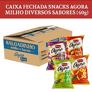 Caixa Fechada: 34 unidades de Salgadinho de Milho Agora (40g)