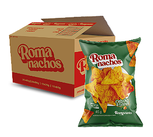 CAIXA FECHADA - 20 UNIDADES ROMANACHOS CEBOLA E SALSA 45G