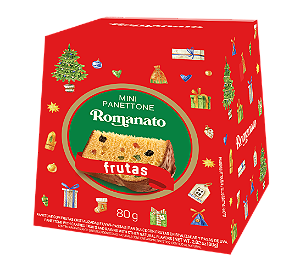 Mini Panettone de Frutas Cristalizadas-Cartucho (80g)