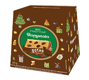 Mini Panettone de Gotas sabor Chocolate -Cartucho (80g)
