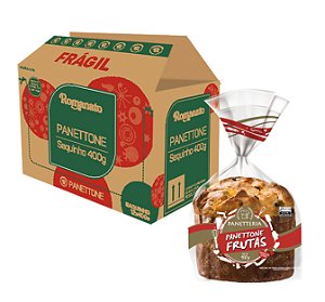 Caixa Fechada: 12 unidades Panettone Polli - Frutas Cristalizadas (400g)