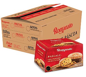 Caixa Fechada: 12 unidades Bolo de Páscoa Pascale Romanato com Frutas Cristalizadas