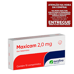 Maxicam Ourofino 2mg 10 Comprimidos