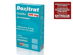 Doxitrat Agener União 200mg 24 Comprimidos