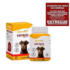 Suplemento Organnact Eritrós Dog Tabs para Cães 30 Tabletes