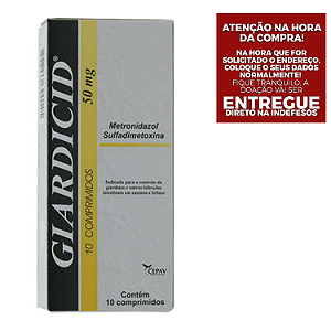 Antibiótico Giardicid Pharma 50 mg - 10 Comprimidos