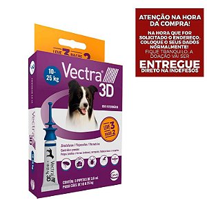 Combo Antipulgas Vectra 3D Promo para Cães 10 a 25kg