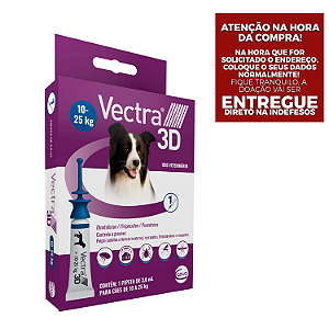 Antipulgas Vectra 3D para Cães 10 a 25kg c/ 1 pipeta