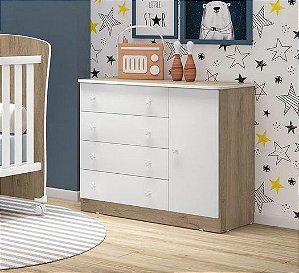 Cômoda infantil com sapateira