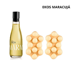 Kit  Ekos Maracujá ( Colônia 75ml + Sabonete massage com 2un. 100g cada) Natura