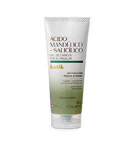 Gel de limpeza Facial Micelar Acido Mandelico + Salicilico Botik 50ml