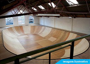 BOWL SKATE MADEIRA 1.00 Altura, Áreas Cobertas (OVAL)