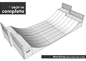 ALUGUEL RAMPA SKATE "DROP IN" (LOCAÇÃO POR DIÁRIA)