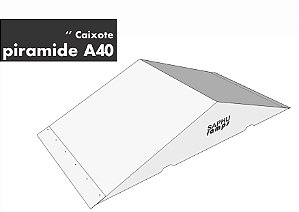 CAIXOTE Rampa dupla "PIRAMIDE A40" (Obstáculo street)