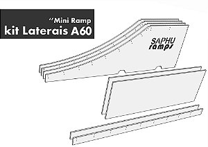 MINI RAMP "KIT COMPLETO A60" (8 Peças) c/ Deck Superior e Flat