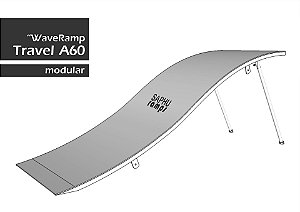 WAVE RAMP portátil "TRAVEL A60" (60A/0.75L/*1.60C) Simulador de Onda Modular