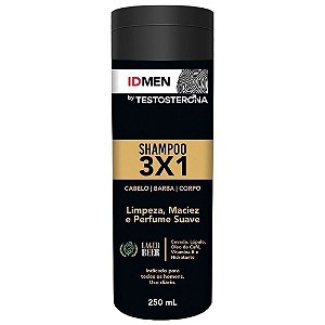 Shampoo 3 Em 1 250ml Id Men By Testosterona Soft Love