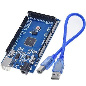 PLACA COMPATIVEL ARDUINO MEGA 2560 R3 CH340 COM CABO USB