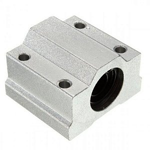 PILLOW BLOCK FECHADO 8MM SC8UU COM ROLAMENTO LINEAR