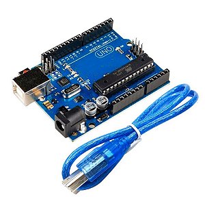 PLACA COMPATIVEL ARDUINO UNO R3 ATMEGA16U2 COM CABO USB