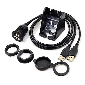 CABO EXTENSÃO USB 1MT PARA PAINEL COM 02 USB E ACESSÓRIOS