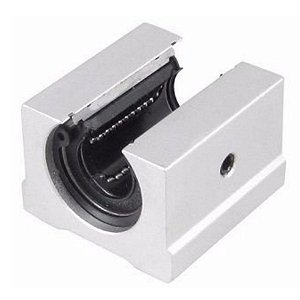 PILLOW BLOCK ABERTO 16MM SBR16UU COM ROLAMENTO LINEAR