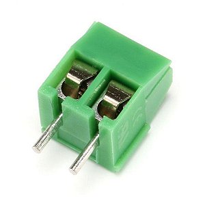 CONECTOR 2 PINOS KF350 PASSO 3,5MM VERDE