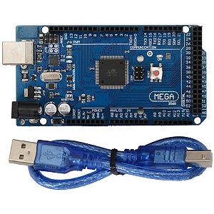 PLACA COMPATIVEL ARDUINO MEGA 2560 ATMEGA 16U2 COM CABO USB