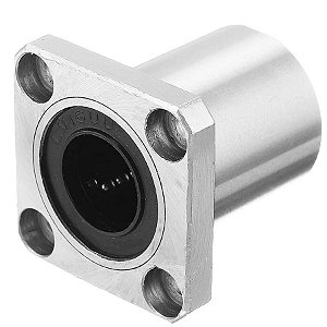 ROLAMENTO LINEAR LMK16UU COM FLANGE QUADRADA PARA EIXO 16MM