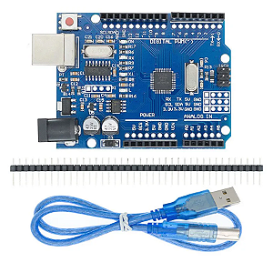 PLACA COMPATIVEL ARDUINO UNO R3 CH340 COM CABO USB