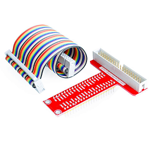 PLACA EXPANSÃO GPIO RASPBERRY PI2 PI3 Pi4 COM FLAT