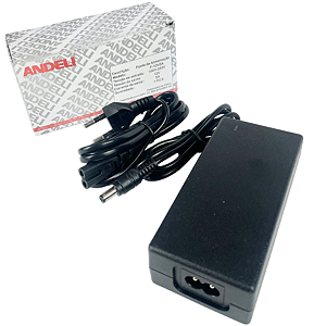 FONTE CHAVEADA 12V 5A RMS 60W BIVOLT ANDELI COM PLUG P4