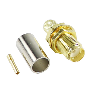 PLUG CONECTOR SMA FEMEA ROSCA EXTERNA PARA CABO RG-58