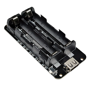 MÓDULO SHIELD DUPLO BATERIA 18650 PARA ARDUINO ESP32 RPI